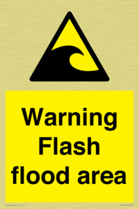 Warning Flash flood area